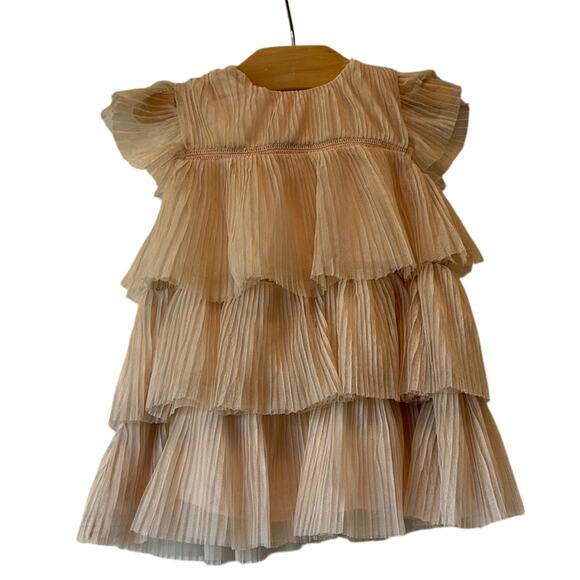 ❤️5/$25❤️ GAP Dusty Pink Tiered Sundress with Flutter Cap Sleeves - Picture 1 of 4